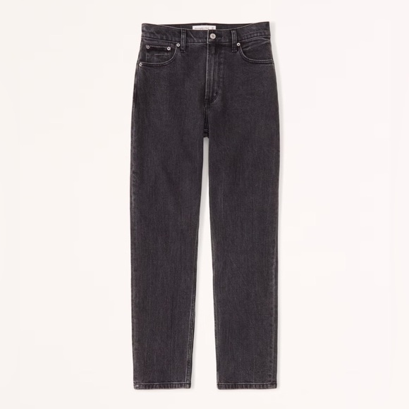 Abercrombie Mom High Rise Black Jeans - Picture 1 of 4